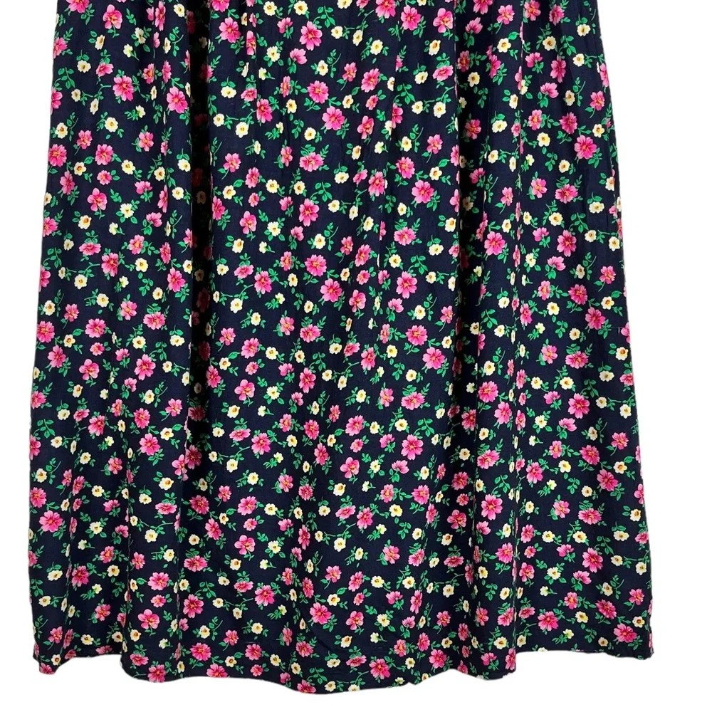 Appleseeds Vintage Floral Skirt with Pockets